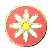 Enamel Quaint Daisy Coral PopSocket