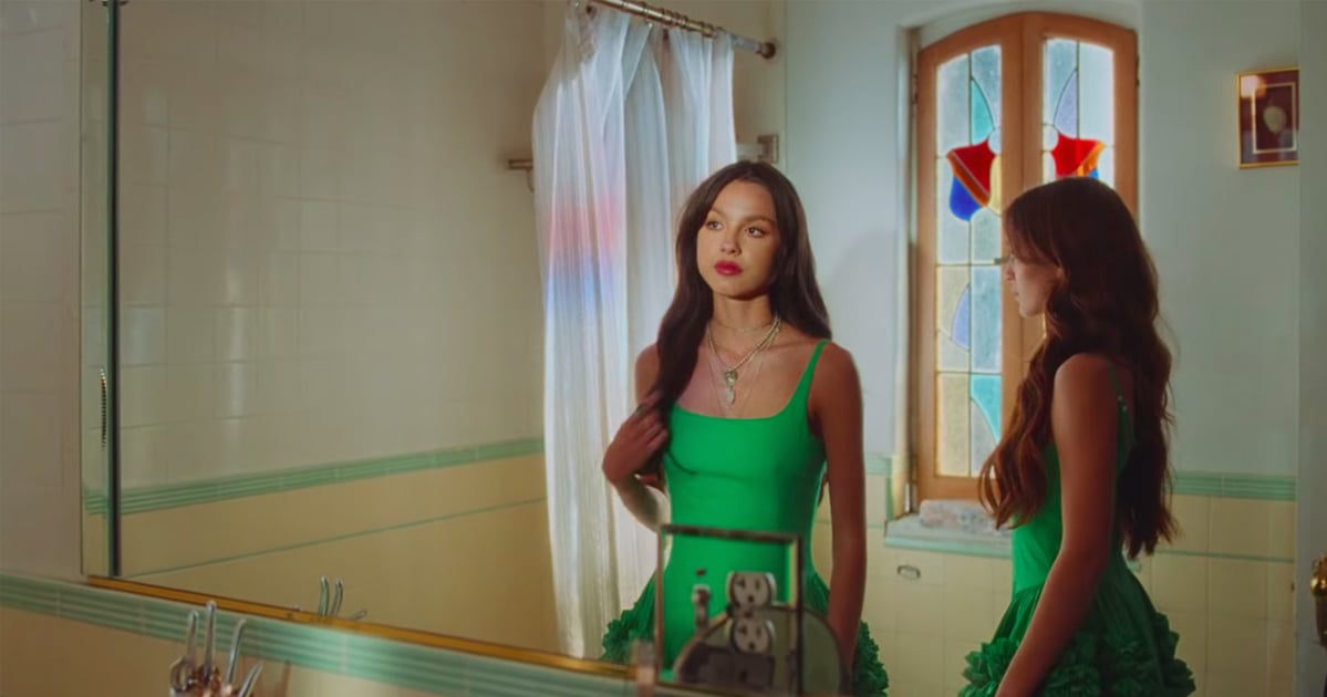 Shop Olivia Rodrigo's Green Dress in the "Deja Vu" Video | PS Fashion