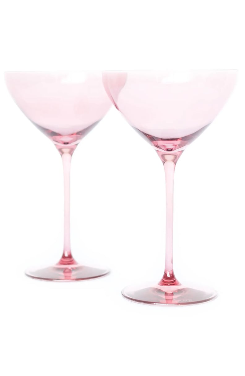 Colorful Glasses: Estelle Colored Glass Martini Glasses