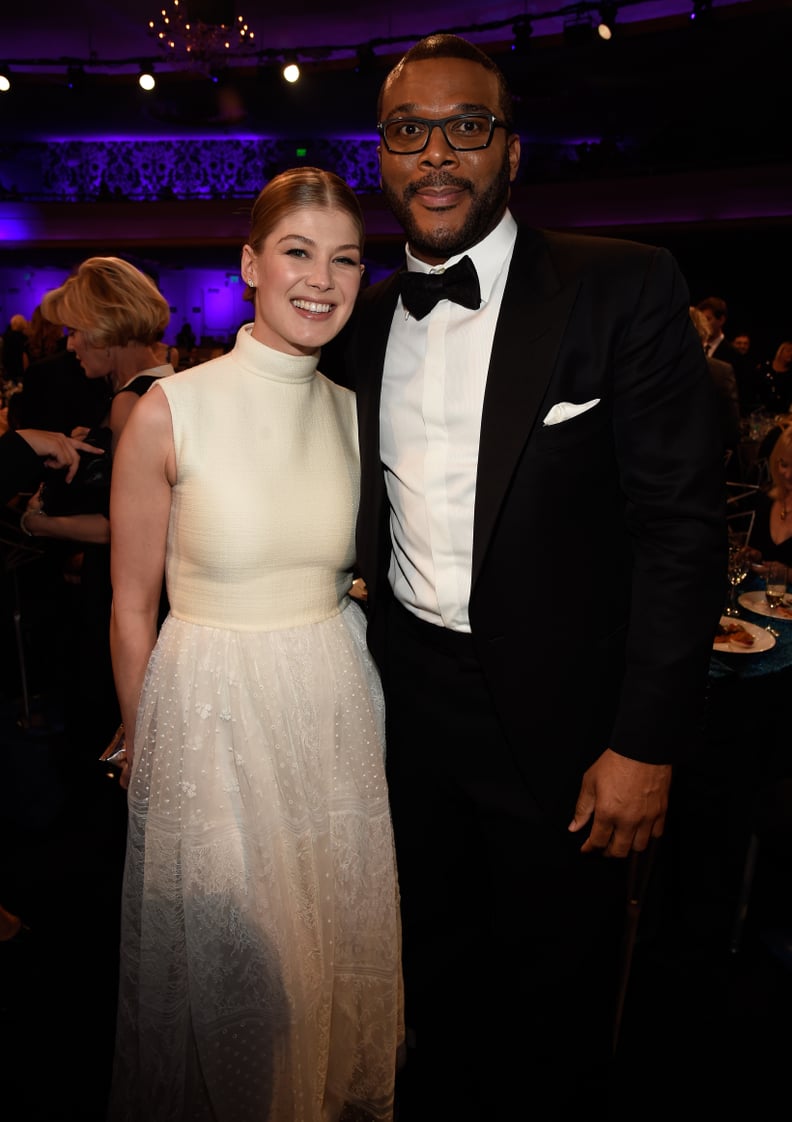 Rosamund Pike and Tyler Perry