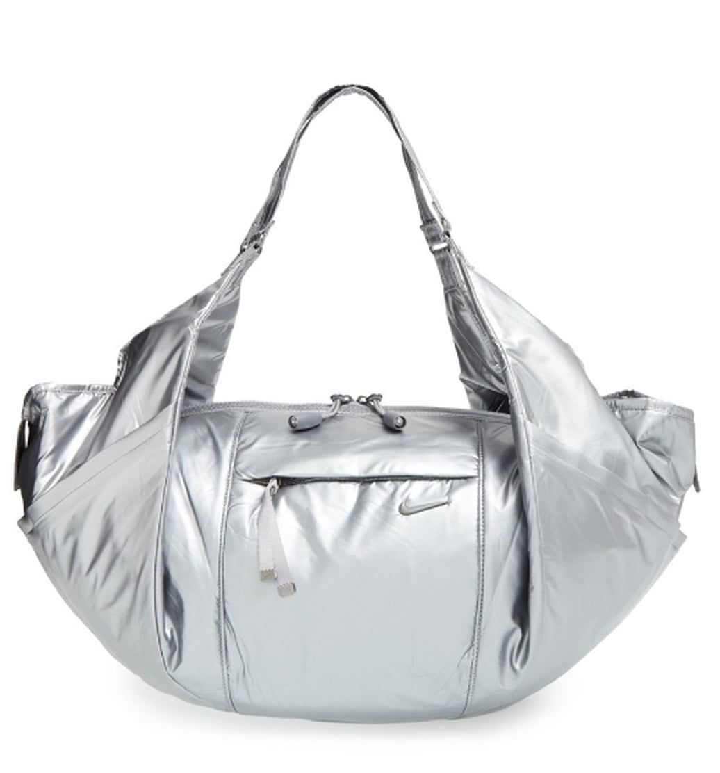 Rhinestone Metallic Gym Bag
