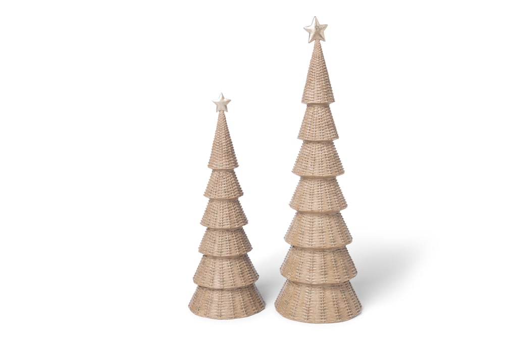 HomeGoods Woven Christmas Tabletop Trees ($10-$15)