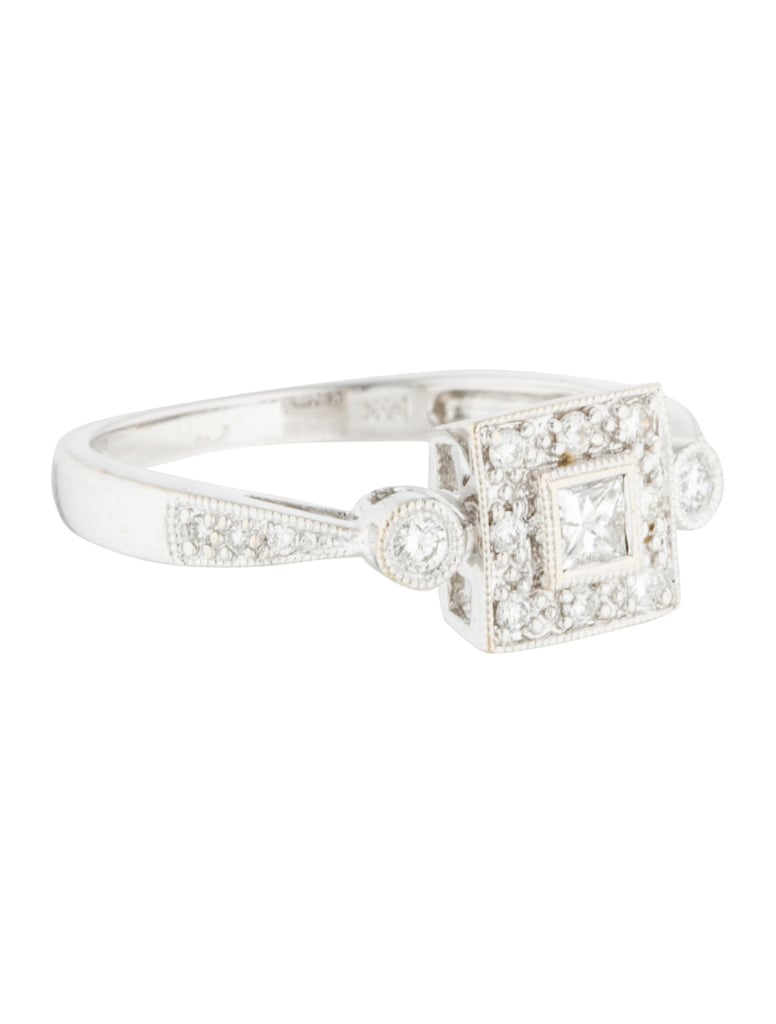 Ring 14K Diamond Square