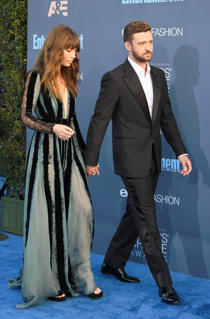Justin Timberlake and Jessica Biel at 2017 Critics' Choice
