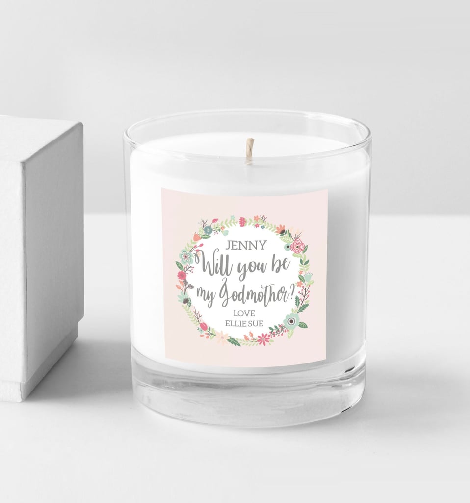 Godmother Proposal Candle