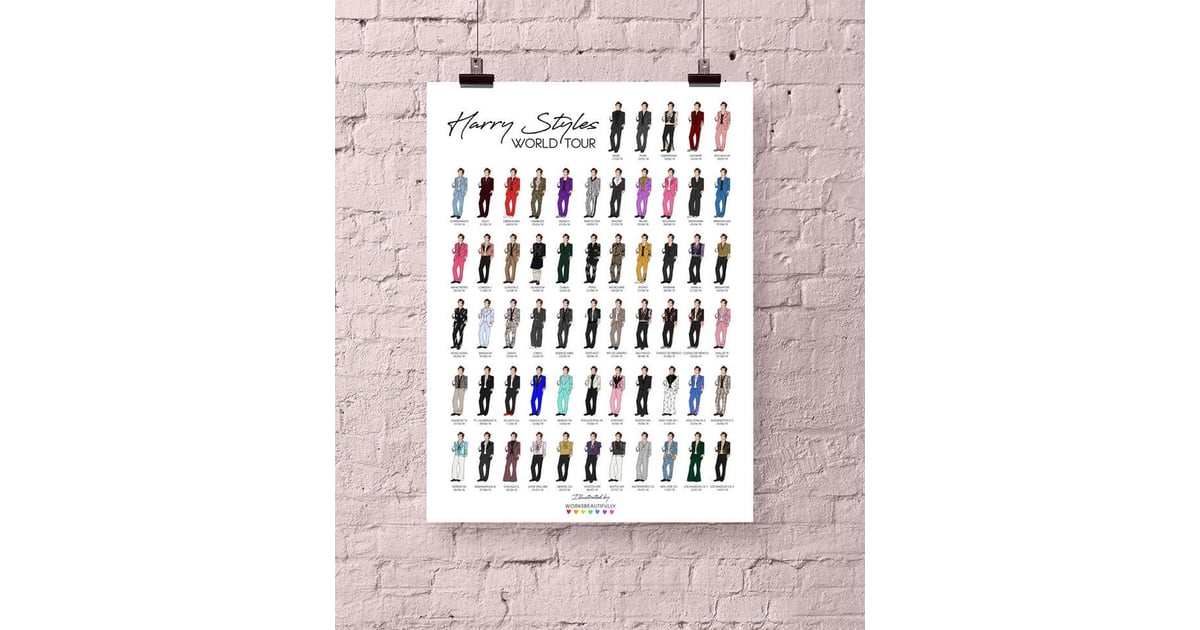 Harry Styles Suits Poster | Gifts For Harry Styles Fans | POPSUGAR