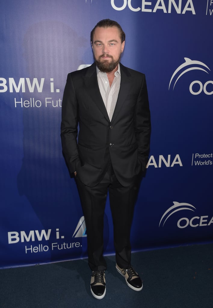 Leonardo DiCaprio had a serious beard when he popped up at Oceana's Annual SeaChange Summer Party on Saturday.