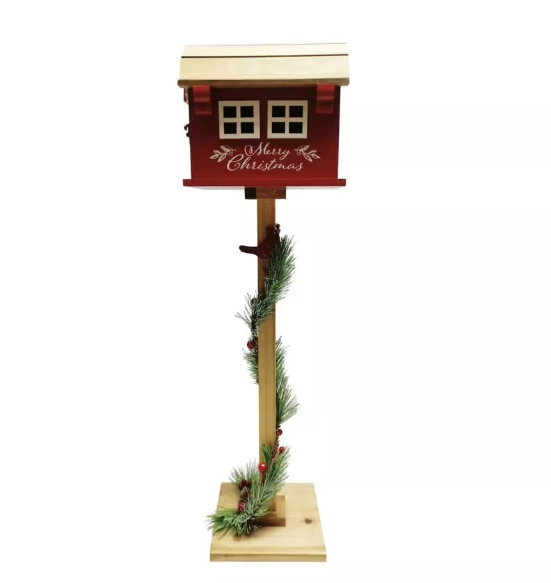 Michaels Christmas Decorations: Winter Cottage Christmas Mailbox Tabletop Stand