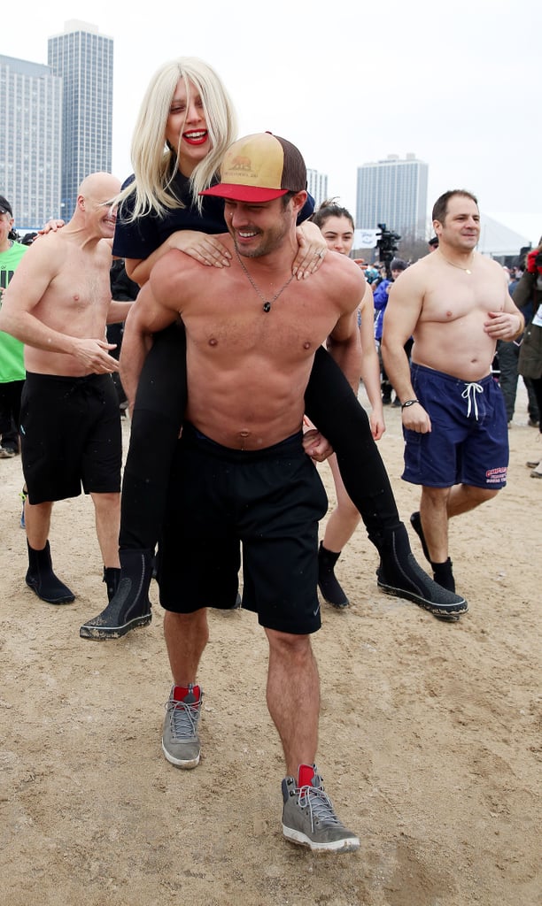 When Taylor Kinney and Lady Gaga Giggled Through a Piggyback Ride