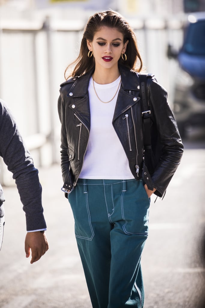 Style Your T-Shirt With: A Leather Jacket and Pants