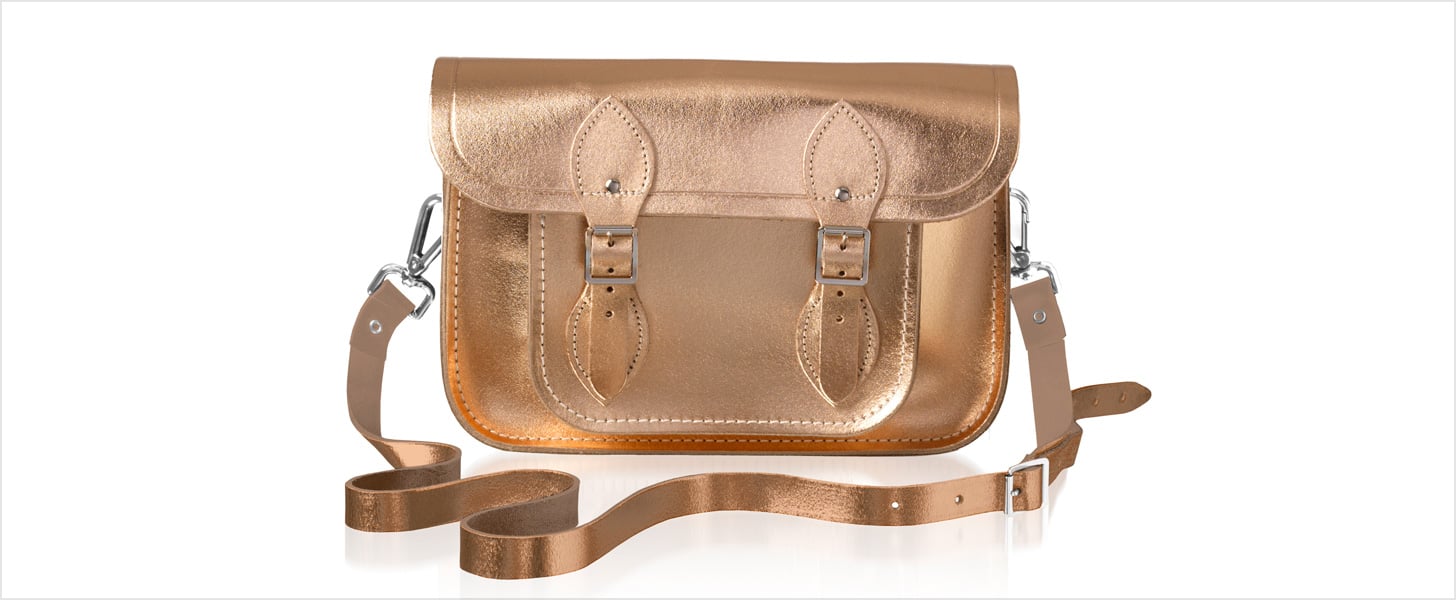 Cambridge Satchel Company in Rose Gold Silver and Gold POPSUGAR Fashion