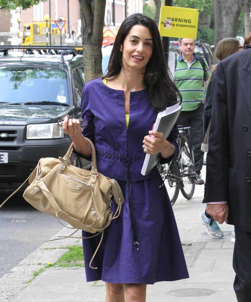 Amal Alamuddin Working in London