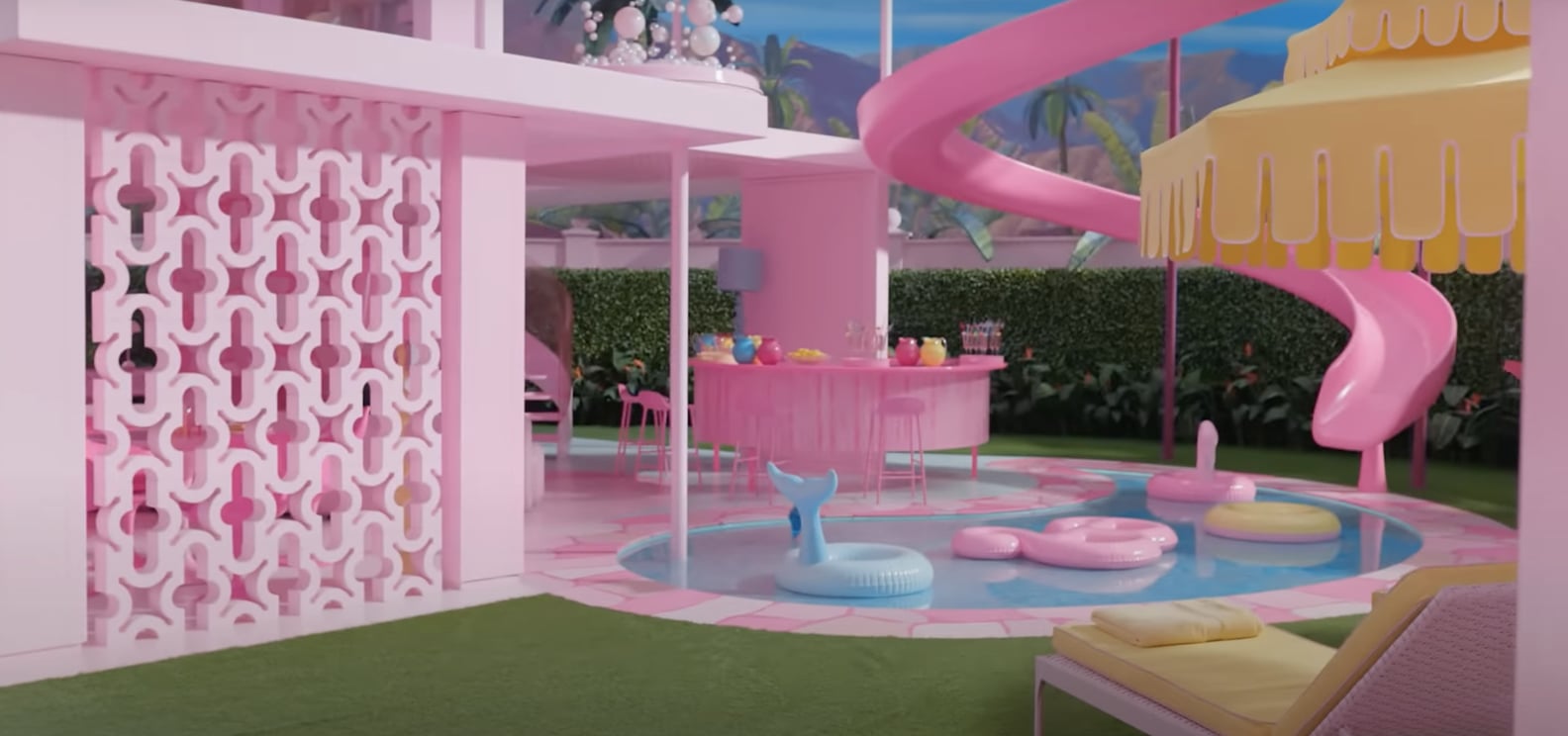 Margot Robbie Tours Barbie Movie Dreamhouse Video POPSUGAR Home