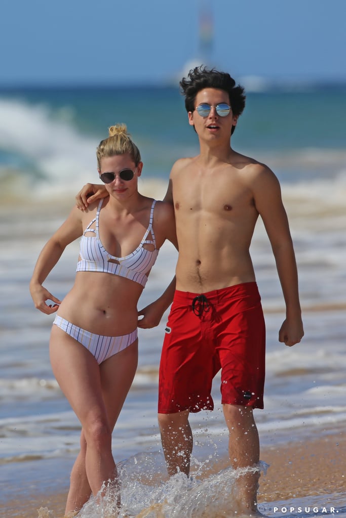 Cole Sprouse And Lili Reinhart In Hawaii January 2018 Popsugar Celebrity Photo 15 