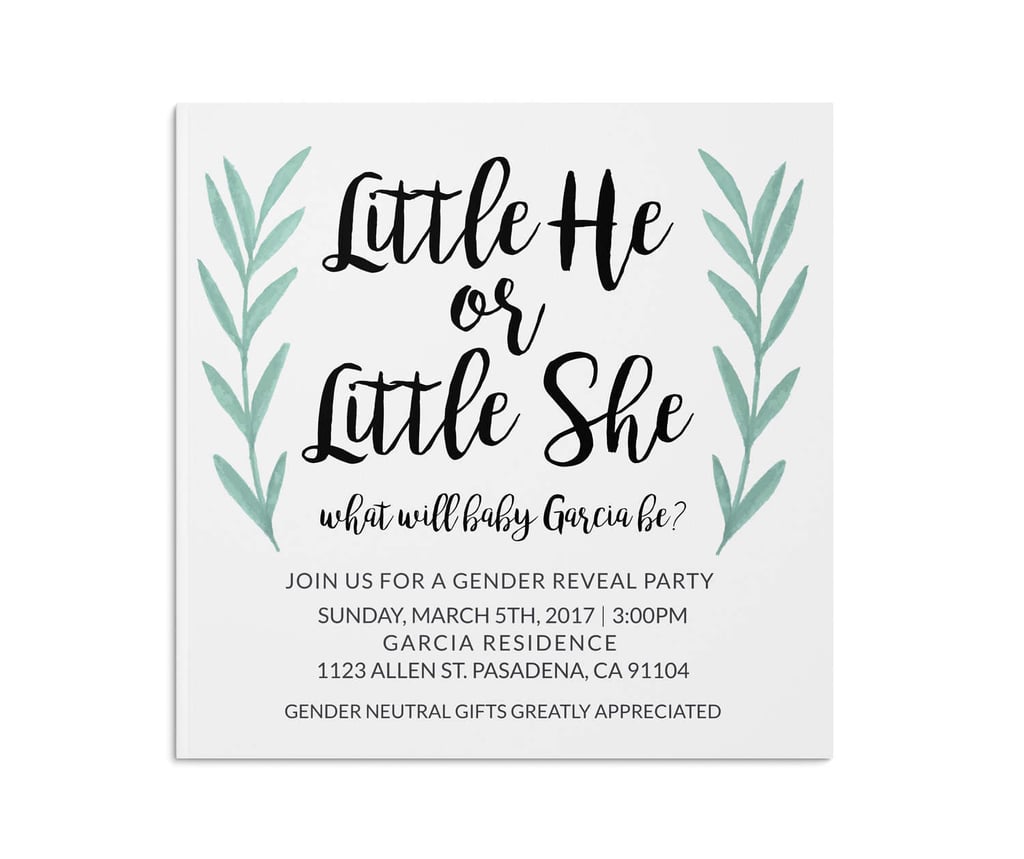 Little He or Little She Invite