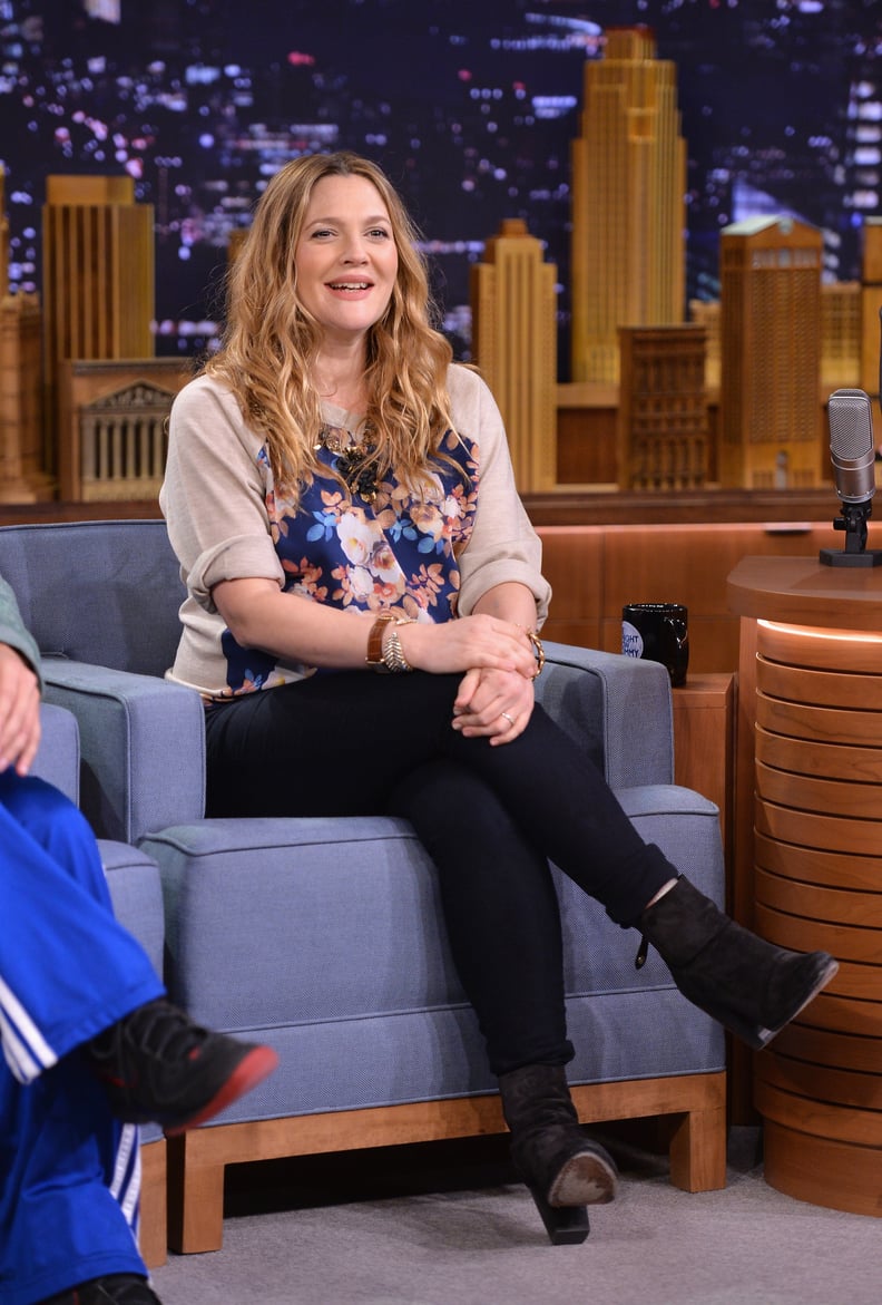 Drew Barrymore at The Tonight Show With Jimmy Fallon