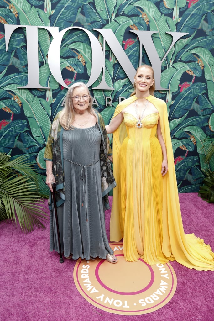 Jessica Chastain and Grandma Marilyn at the 2023 Tony Awards