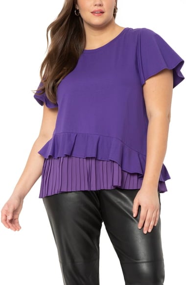 Pleat Hem Top