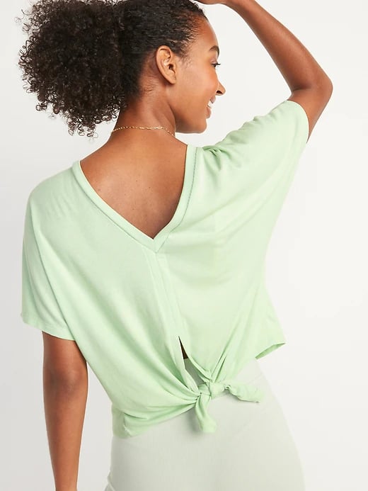 Old Navy UltraLite Rib-Knit Tie-Back Tee