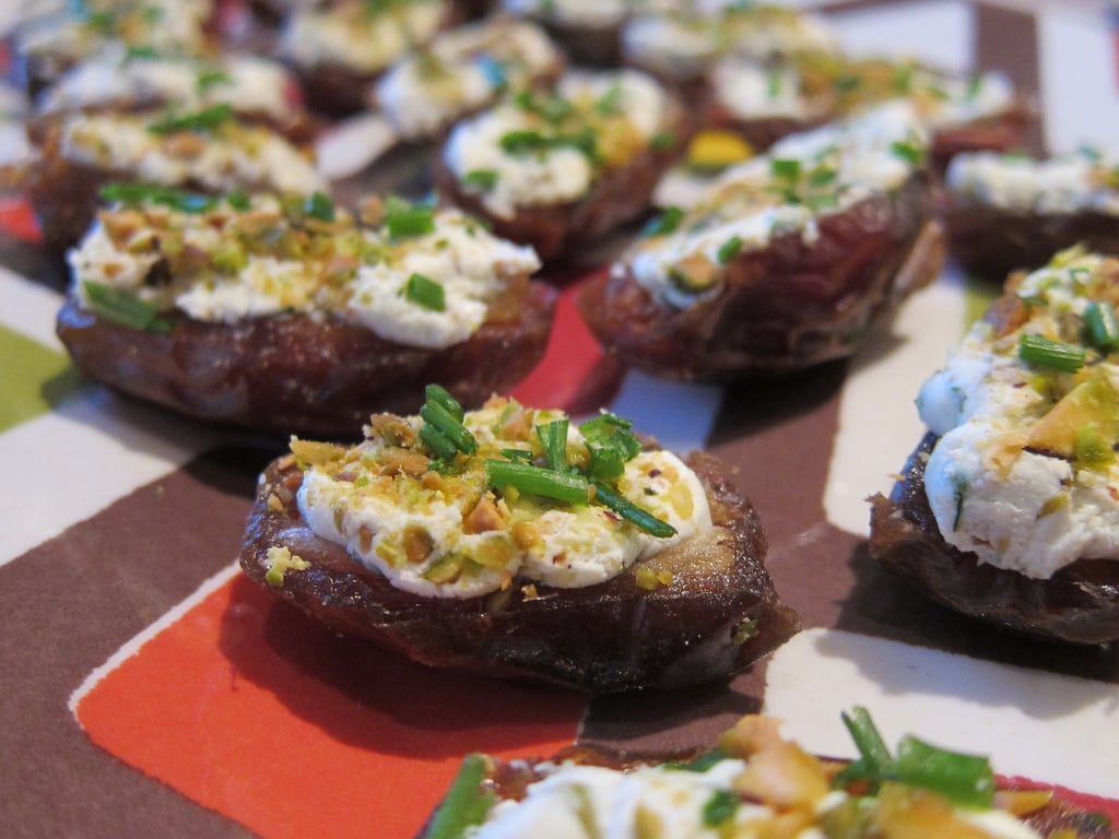 Goat Cheese and Pistachio-Stuffed Dates