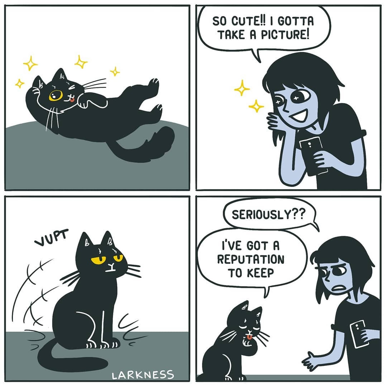 Illustrator's Funny Comics About What It's Like Owning a Cat | POPSUGAR ...