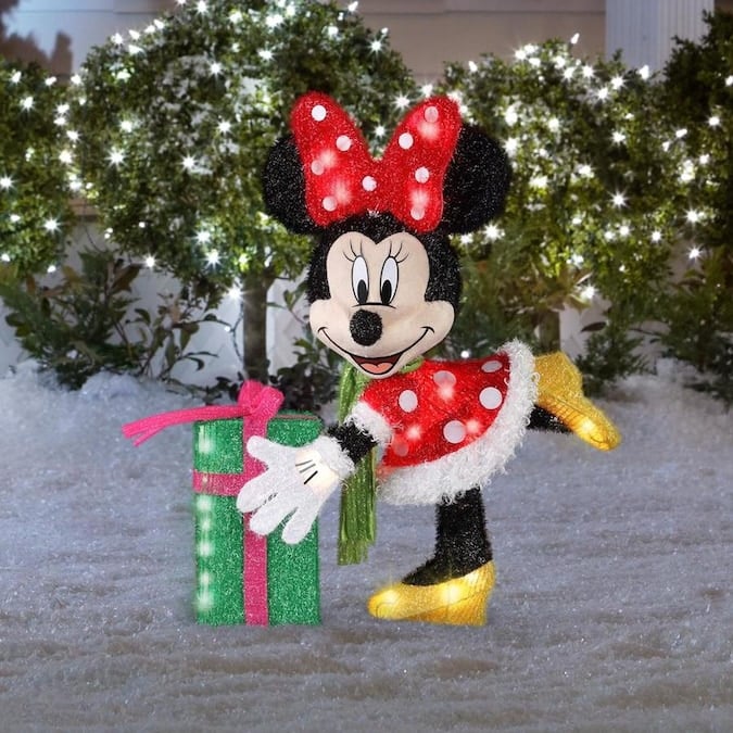 Disney Minnie Mouse Sculpture with Lights