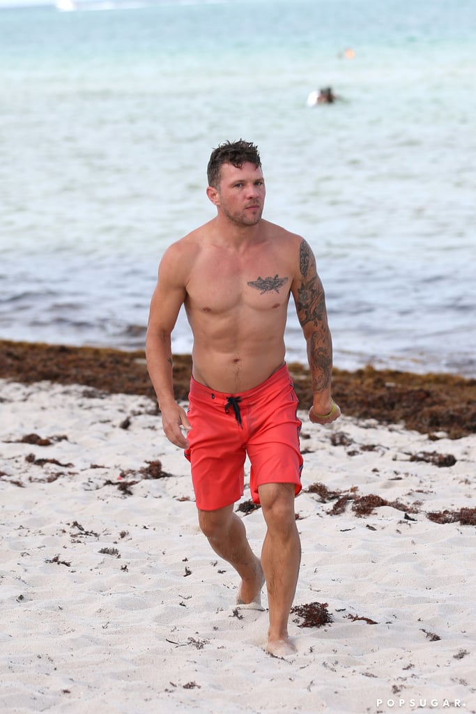 Ryan Phillippe Shirtless On The Beach In Miami July Popsugar Celebrity Photo