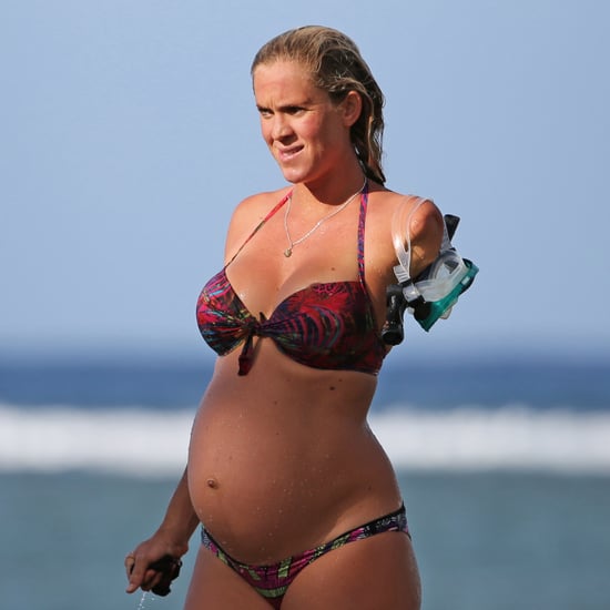 Bethany Hamilton Walking Her Dogs in a Bikini