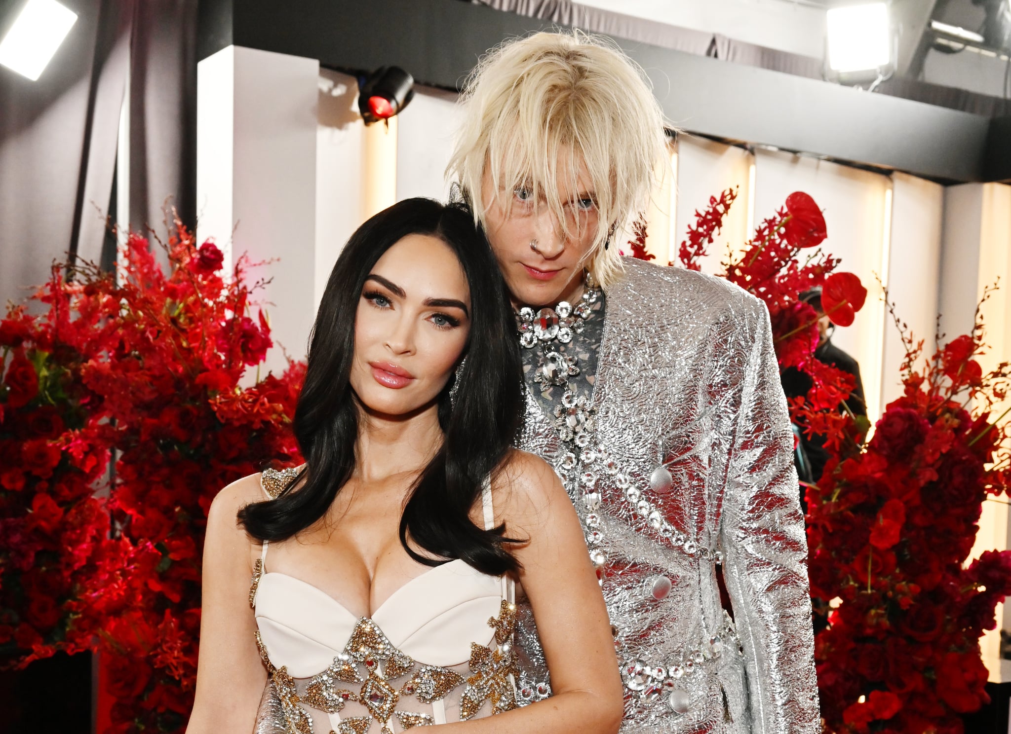 LOS ANGELES, CALIFORNIA - FEBRUARY 05: (L-R) Megan Fox and Machine Gun Kelly attend the 65th GRAMMY Awards on February 05, 2023 in Los Angeles, California. (Photo by Lester Cohen/Getty Images for The Recording Academy)