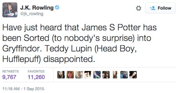OHMYGOD HE'S A GRYFFINDOR.