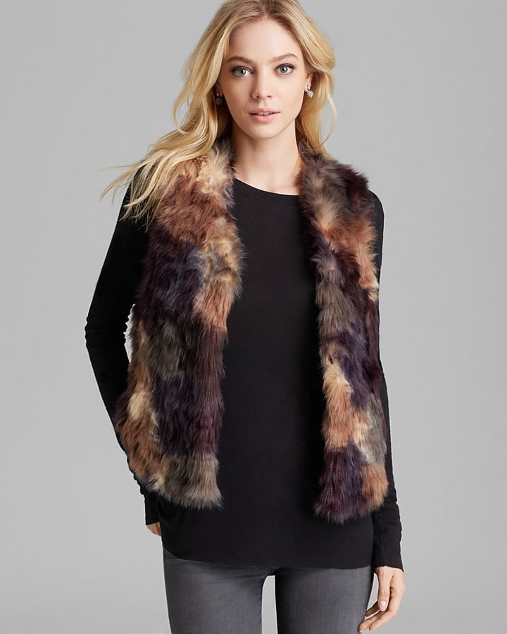 Guess Patchwork Fur Vest Faux Fur Vests POPSUGAR Fashion Photo 6