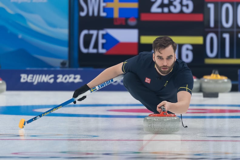 Oskar Eriksson of Sweden Olympic curling ends