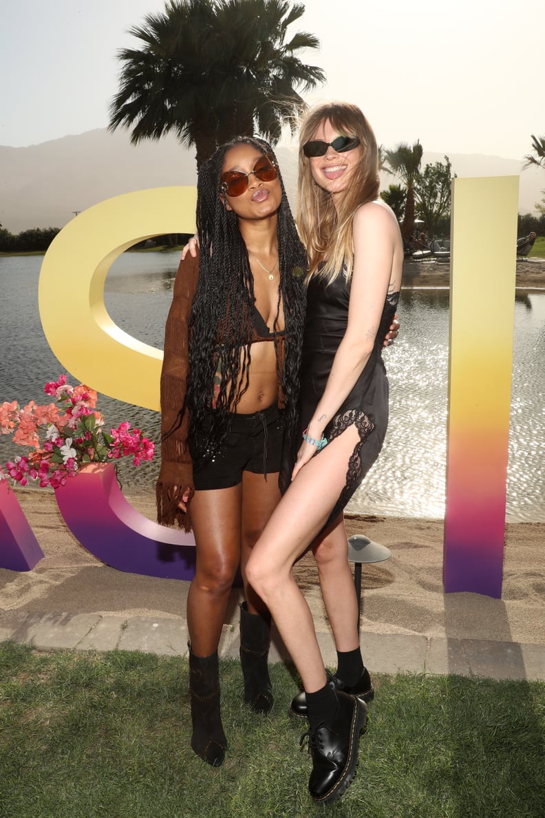 Keke Palmer and Behati Prinsloo at The Zoe Report's ZOEasis at Coachella 2023