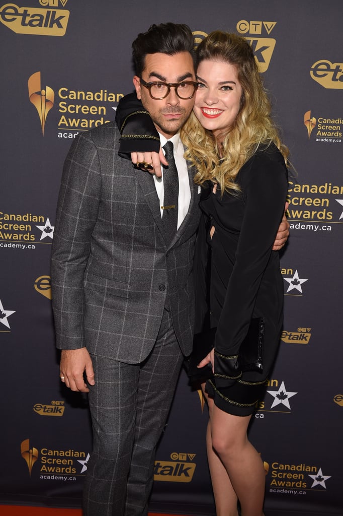 Dan Levy and Annie Murphy at the 2016 Canadian Screen Awards