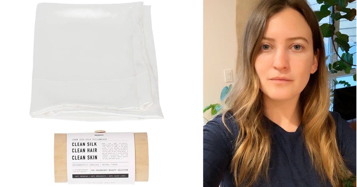 Night clean hot sale silk beauty pillowcase