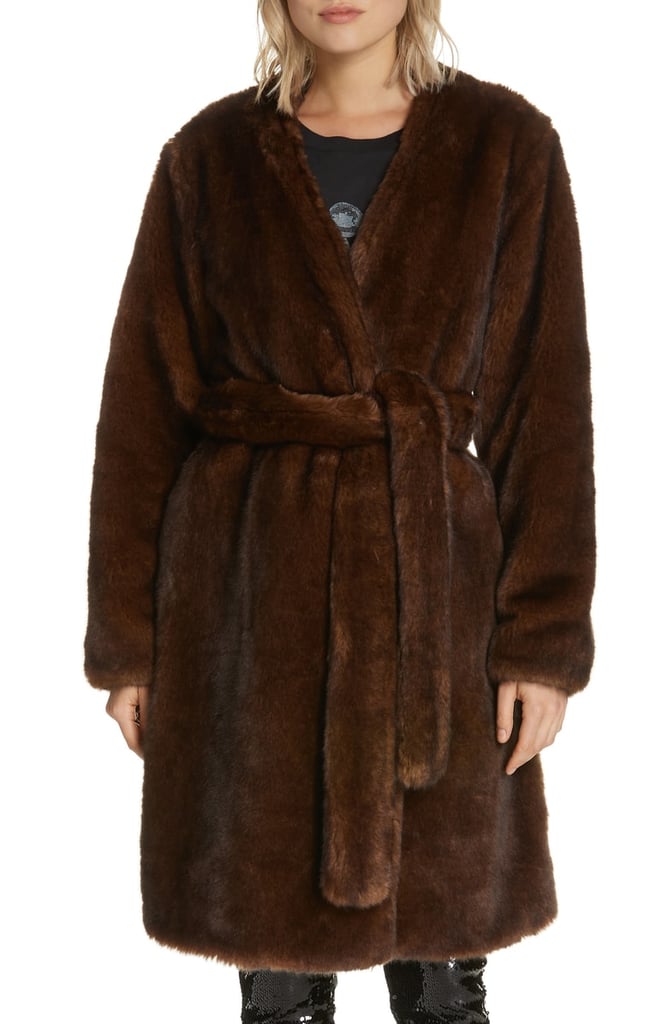 Frame Faux Mink Fur Robe Coat Best Faux Fur Coats POPSUGAR Fashion