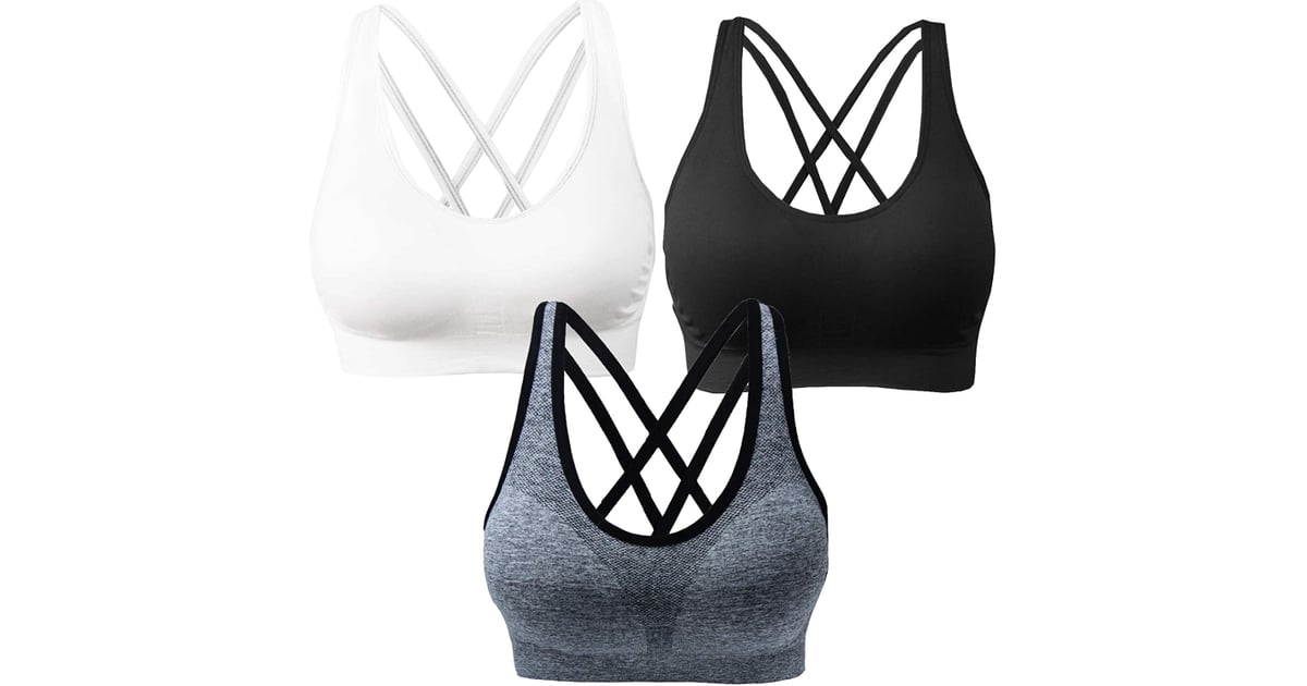 Akamc Medium Support Cross Back Sports Bras The Bestselling Amazon