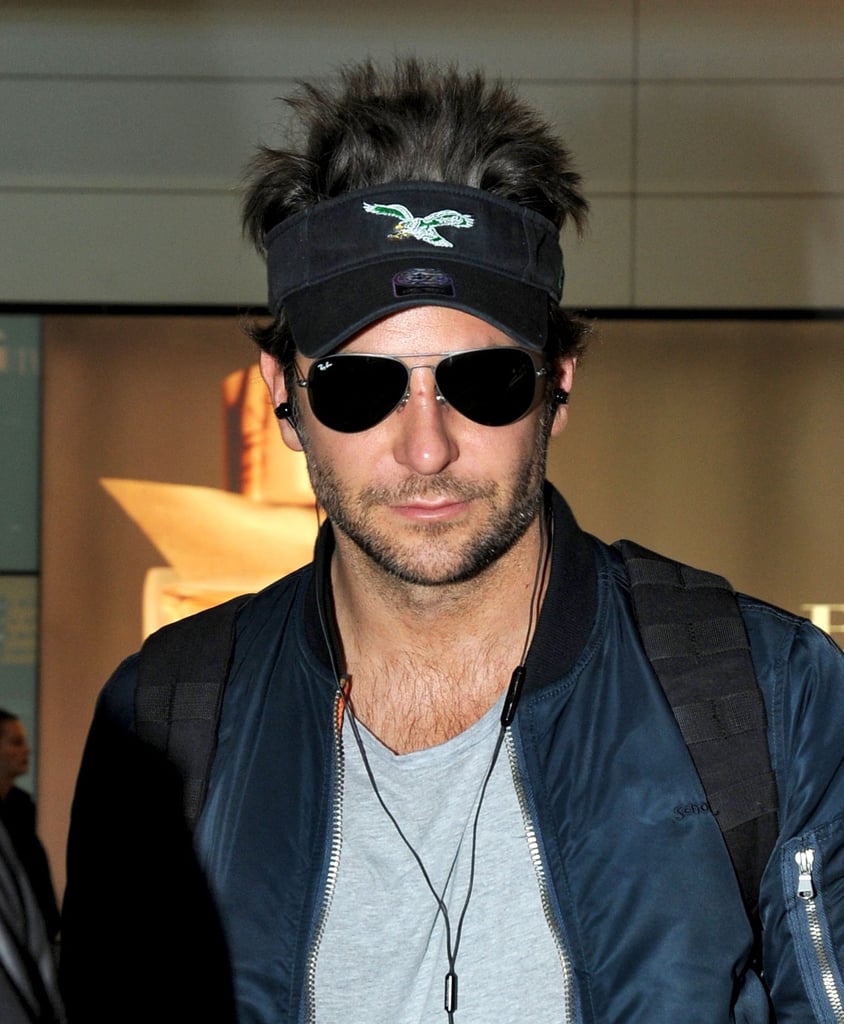 Bradley Cooper Wearing A Visor Pictures Popsugar Celebrity