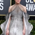 Joey King Paired Her Hypnotic Golden Globes Dress With a Trippy AF Manicure