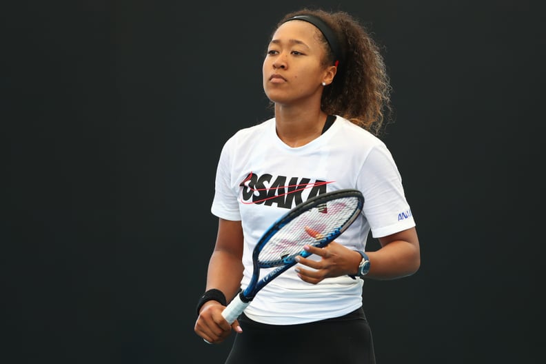 BRISBANE, AUSTRALIA - JANUARY 03: Naomi Osaka of Japan during a practice session ahead of the 2020 Brisbane International at Pat Rafter Arena on January 03, 2020 in Brisbane, Australia. (Photo by Chris Hyde/Getty Images)
