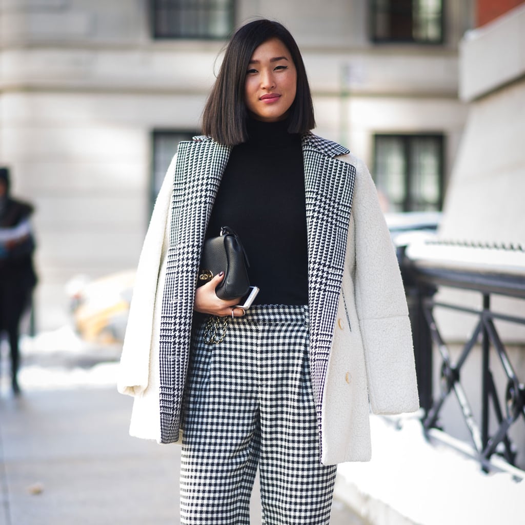 Plaid Street Style Trend at Fashion Week Fall 2014 | POPSUGAR Fashion