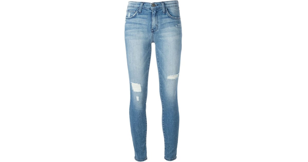 Current/Elliott Distressed Skinny Jeans ($228) | Olivia Palermo Wearing ...