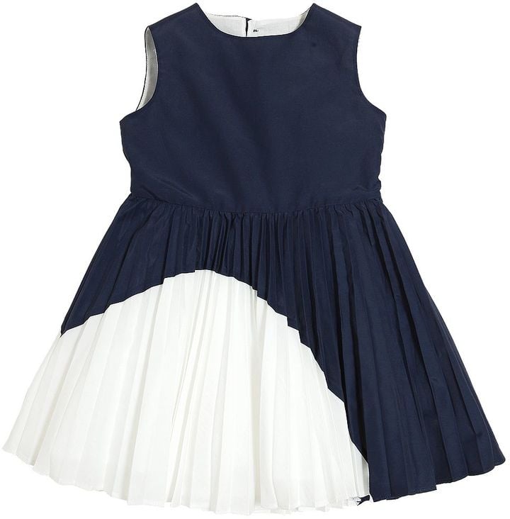 Cotton Blend Sateen Dress