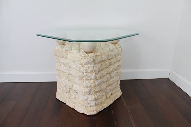 IvyVintageShop 80's Stone Side Table