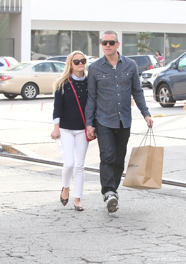 Reese Witherspoon Jim Toth Hold Hands in LA January 2016