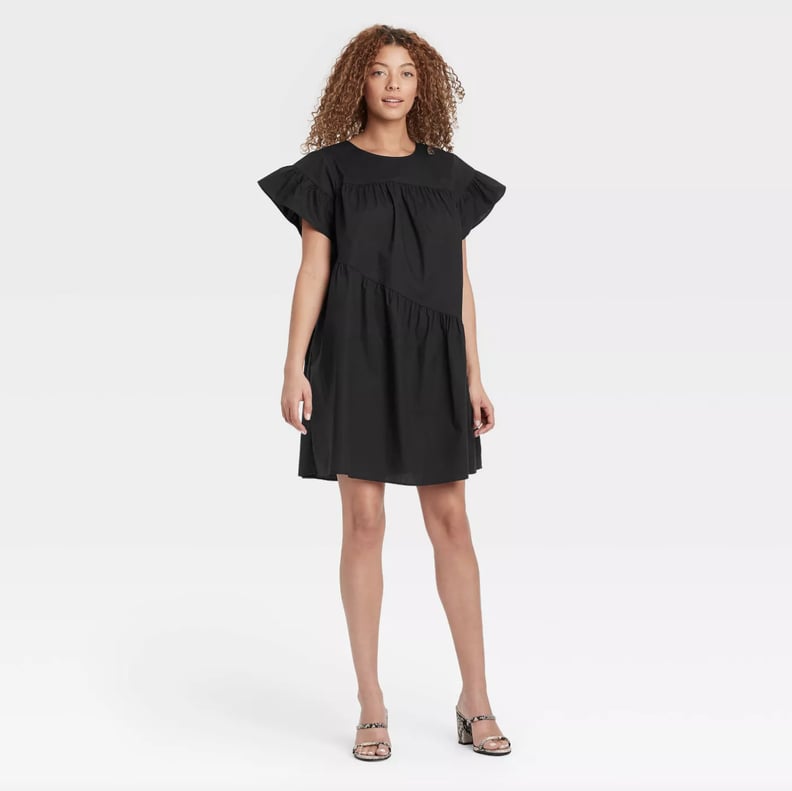 For Playful Drama: Who What Wear Ruffle Short Sleeve Dress