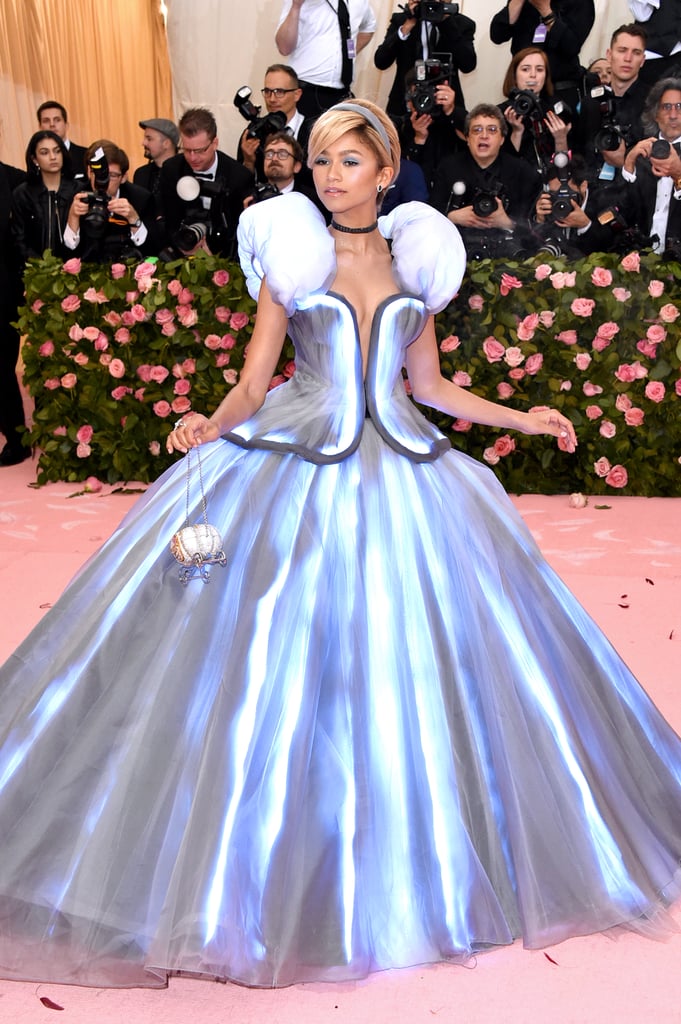 So Camp: Zendaya Saying Goodbye to Her Disney Days in an Over-the-Top Tech Cinderella Ballgown