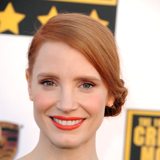 Jessica Chastain Braided Updo at Critics' Choice Awards 2014