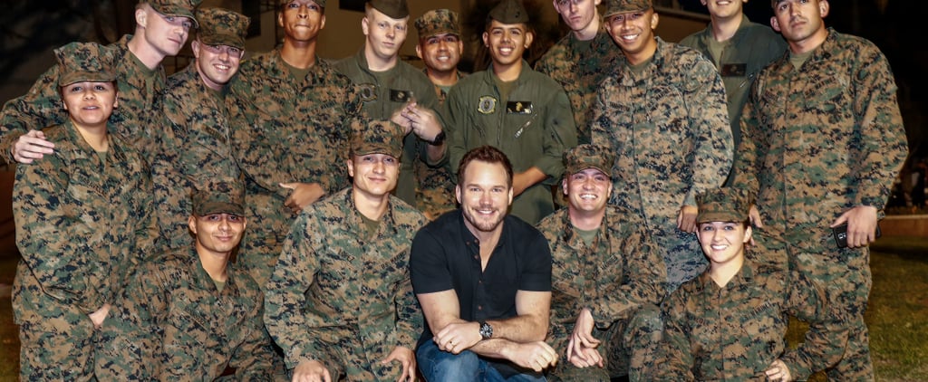 Chris Pratt at Marine Corps Base in San Diego Photos 2016
