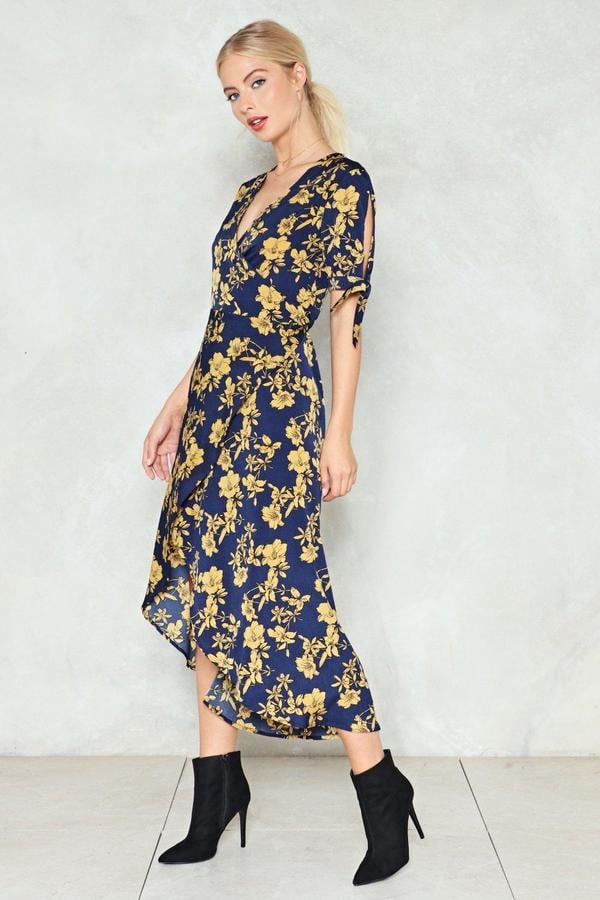 Nasty Gal If You Leaf Me Now Wrap Dress